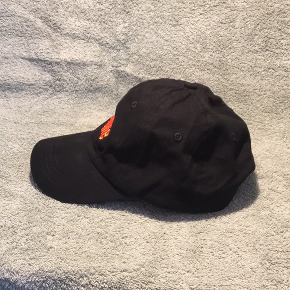 Autolite Advance Auto Parts black hat adjustable back strap full 6 panel cap - Picture 8 of 10
